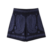 Shorts Feminino de Linho Bordado Forglows