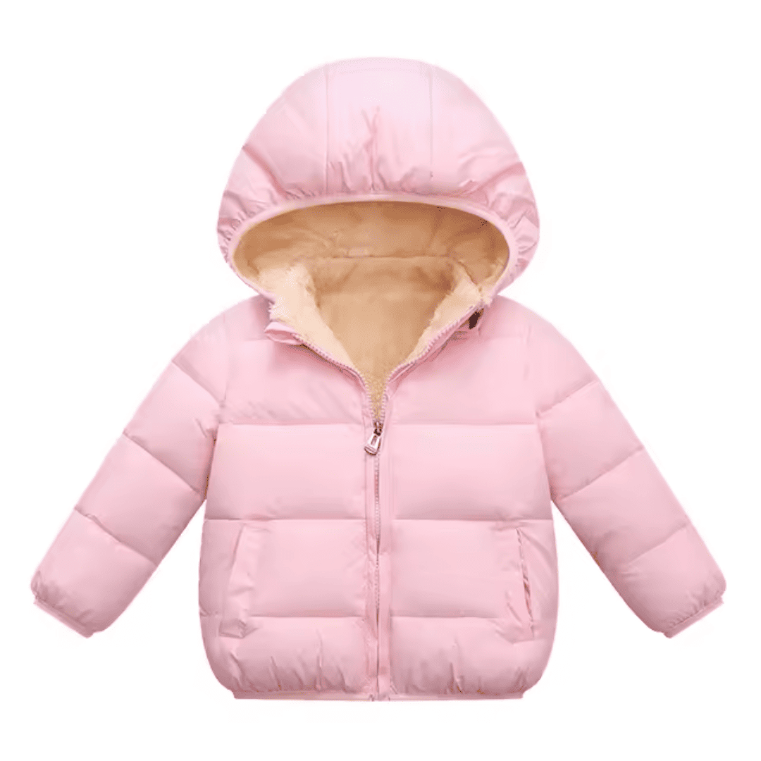 Jaqueta Puffer Infantil com Pelúcia Forglows