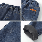Calça Jeans Peluciada Infantil Menino Forglows