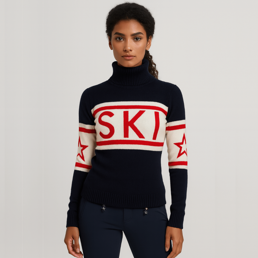 Suéter Gola Alta Feminino Navy Ski Forglows