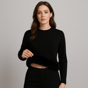 Blusa Feminina Manga Longa Peluciada Forglows