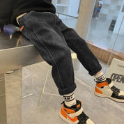 Calça Jeans Peluciada Infantil Menino Forglows
