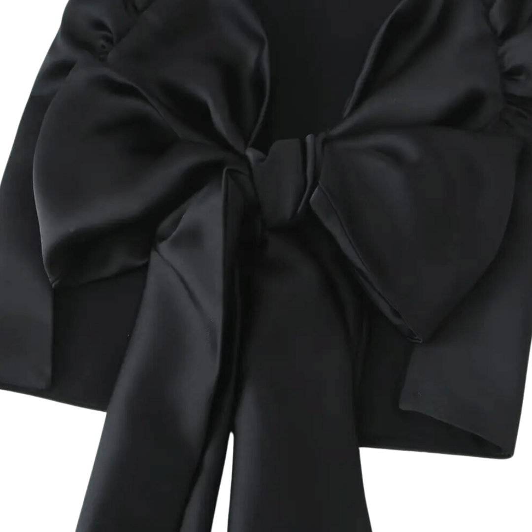 Blusa Feminina Laço Cetim Naty Forglows