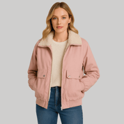 Jaqueta Bomber Feminina com Pelúcia Forglows