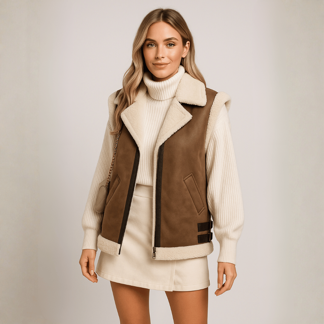 Maxi Colete Feminino com Pelo Forglows