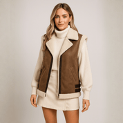 Maxi Colete Feminino com Pelo Forglows