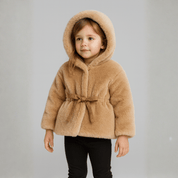 Casaco Infantil de Pelúcia com Capuz Forglows