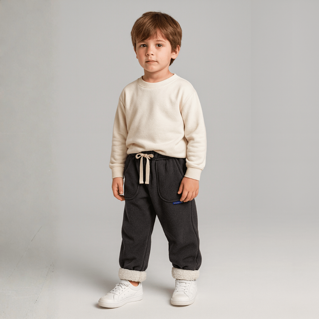Calça Infantil de Moletom com Pelúcia Forglows