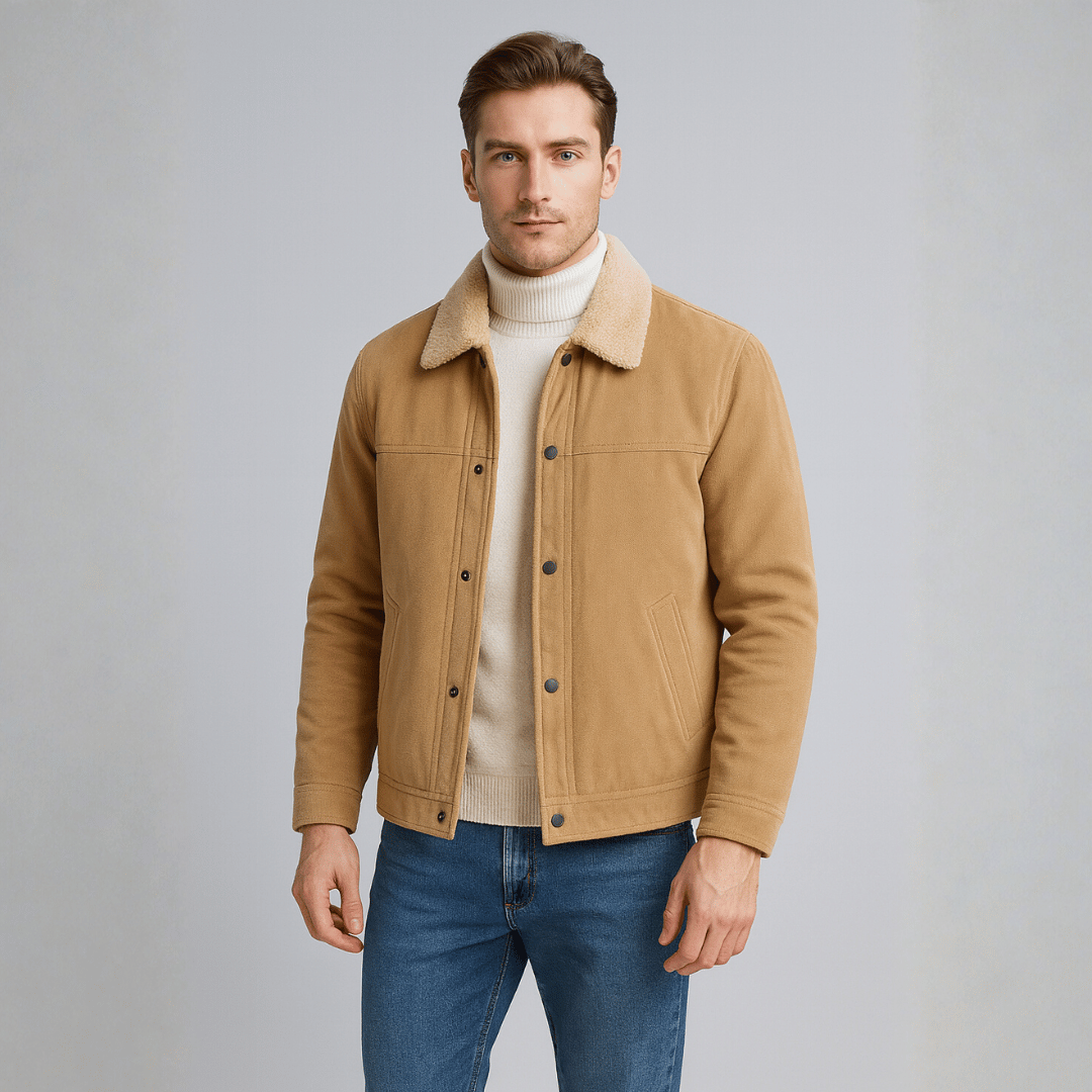 Jaqueta Masculina com Pelúcia Amsterdã Forglows