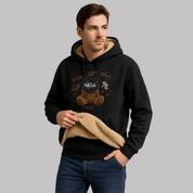 Casaco Moletom Masculino com Pelúcia e Capuz Forglows