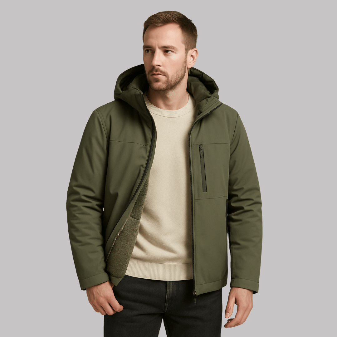 Casaco Masculino Forrado em Fleece Forglows