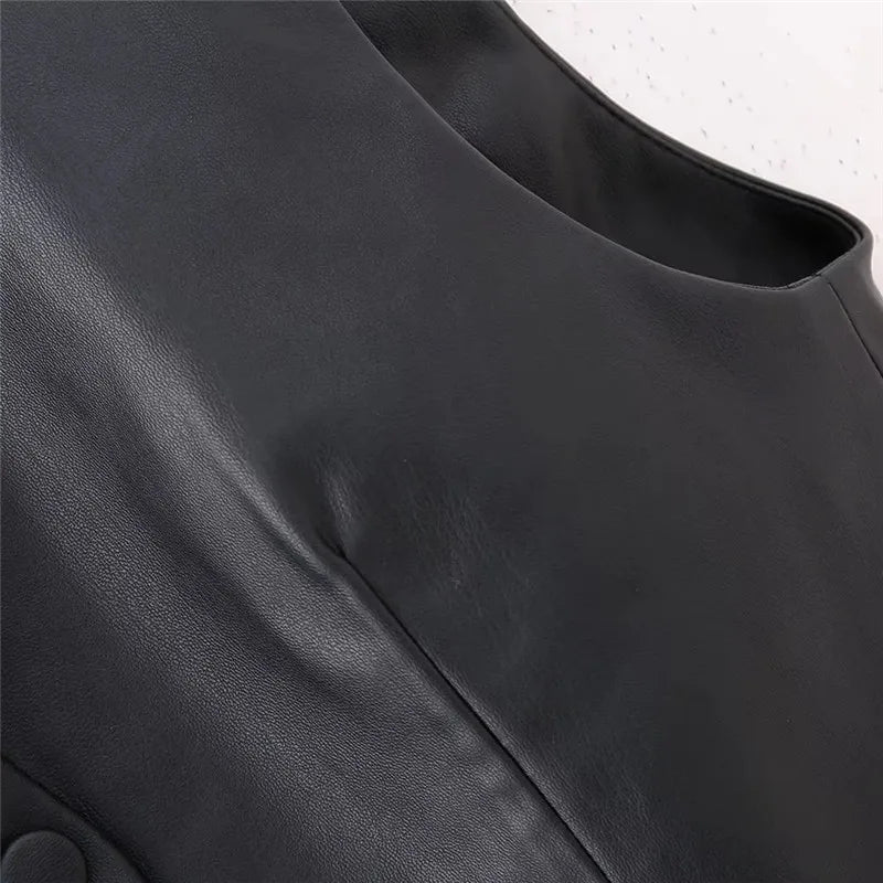 Colete Feminino Couro Sintético Zephyra Forglows