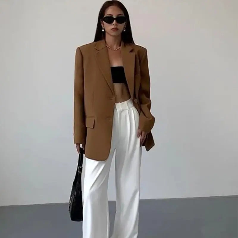 Blazer Feminino Oversized Alfaiataria Estocolmo Forglows