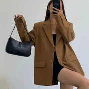 Blazer Feminino Oversized Alfaiataria Estocolmo Forglows