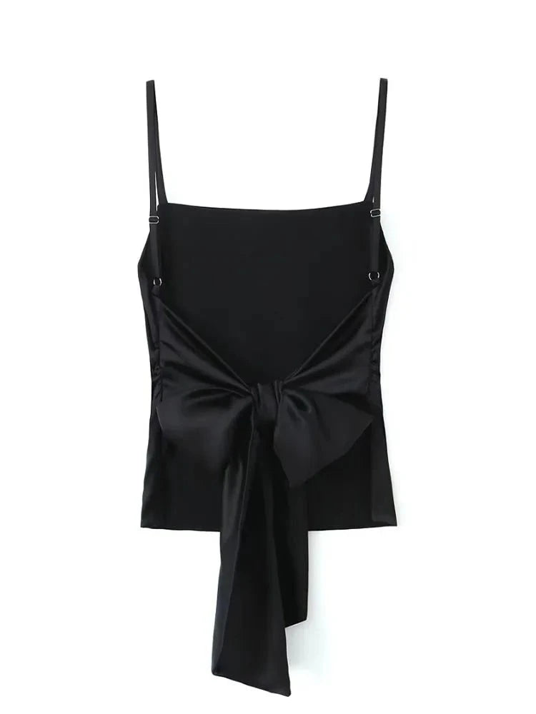 Blusa Feminina Laço Cetim Naty Forglows