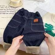 Calça Jeans Infantil Peluciada Menino Forglows