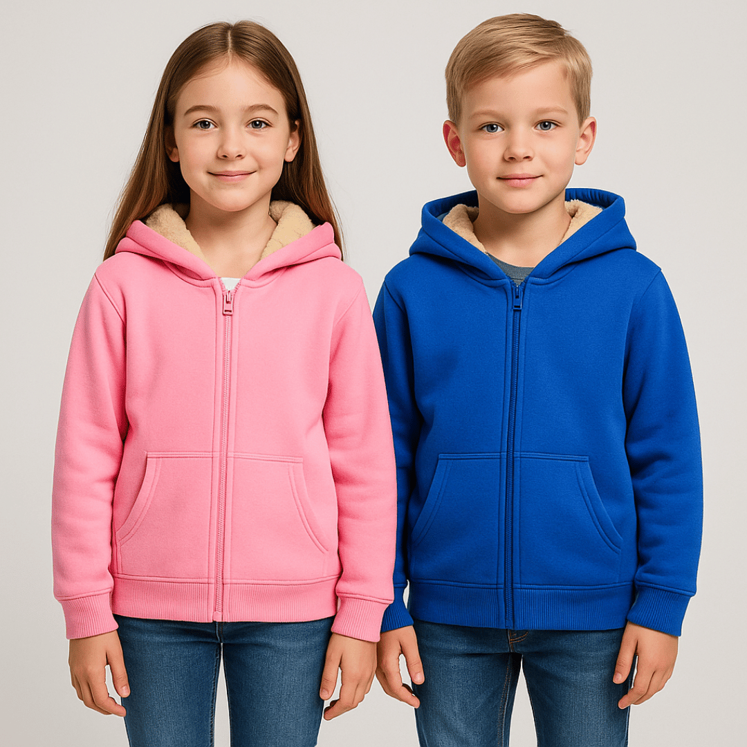 Moletom Infantil Forrado com Pelúcia e Touca Forglows