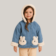 Jaqueta Jeans Infantil Forrada com Pelúcia Forglows
