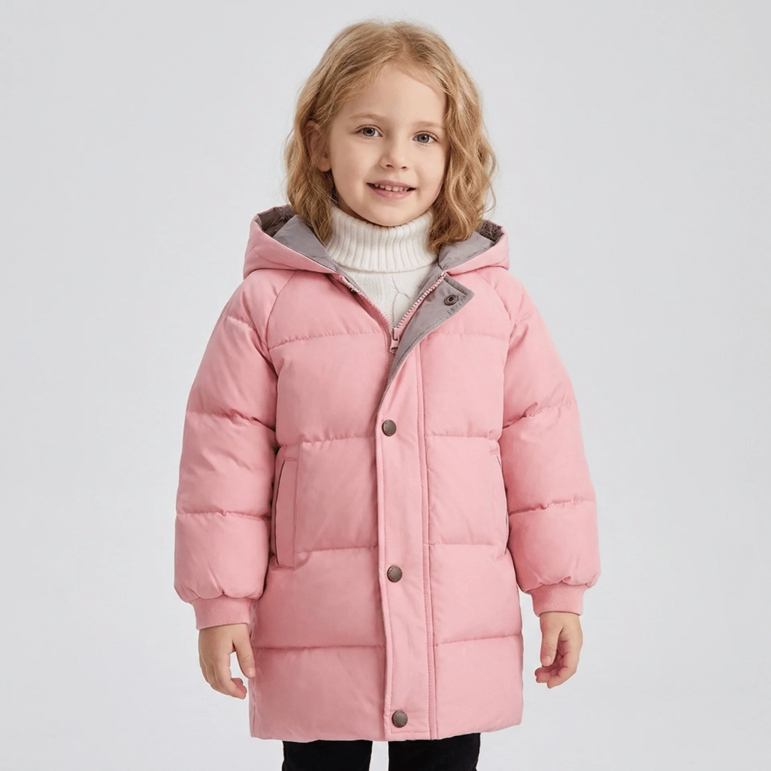 Jaqueta Parka Alongada Infantil Forglows