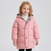 Jaqueta Parka Alongada Infantil Forglows