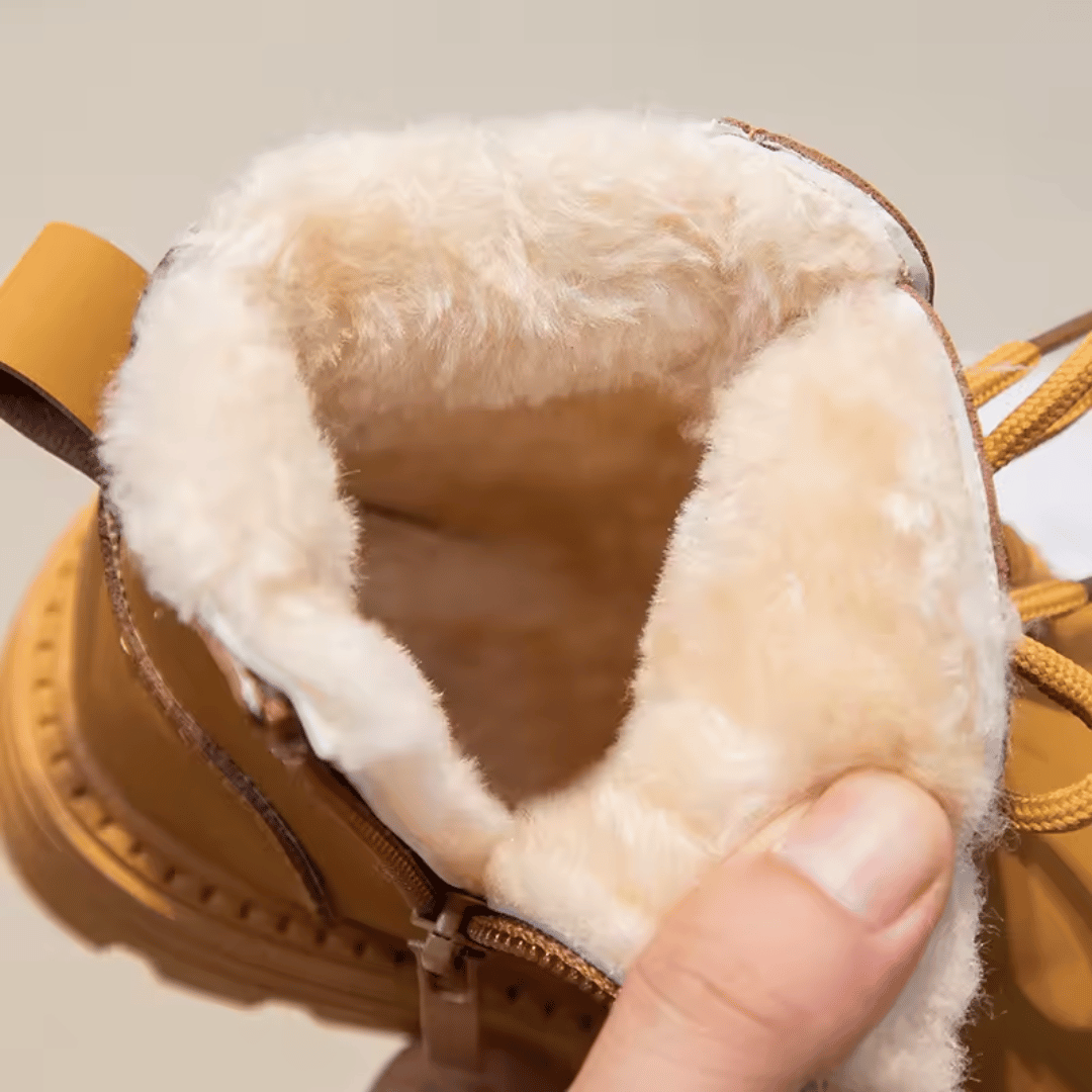 Bota Infantil para Neve com Pelúcia e Antiderrapante Forglows