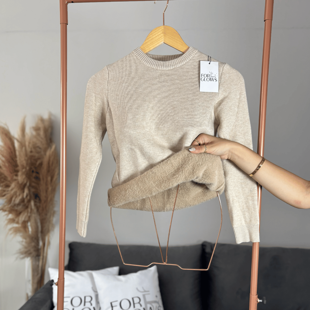 Blusa Feminina Manga Longa Peluciada Forglows