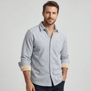 Camisa Masculina Jeans Peluciada Forglows