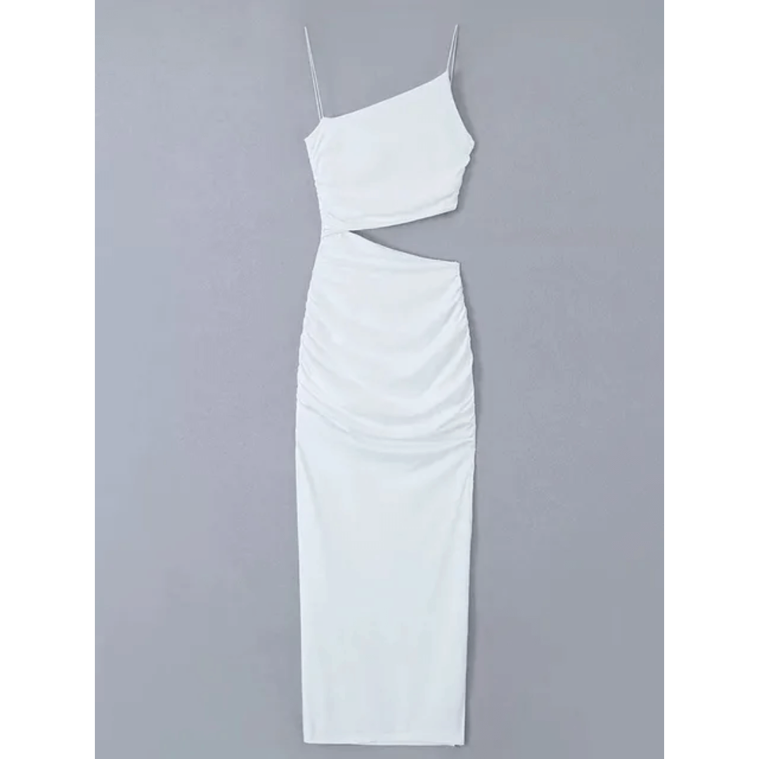 Vestido Feminino Justo Assimétrico Mayra Forglows
