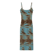 Vestido Feminino Midi em Tule Tie Dye Luiza Forglows